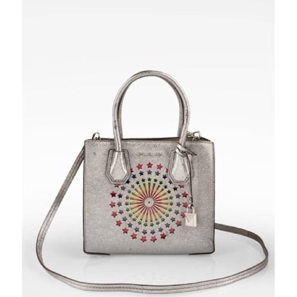 Michael Kors Mercer Medium Metallic Crossbody